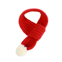 HKM-6275773 Winter Pet Scarf in Red, Green, and Gray - Warm Polyester Accessory for Puppies