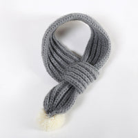 HKM-6275773 Winter Pet Scarf in Red, Green, and Gray - Warm Polyester Accessory for Puppies