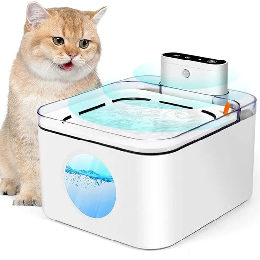 HKM-627603 3L Rechargeable Wireless Pet Water Fountain for Cats and Dogs