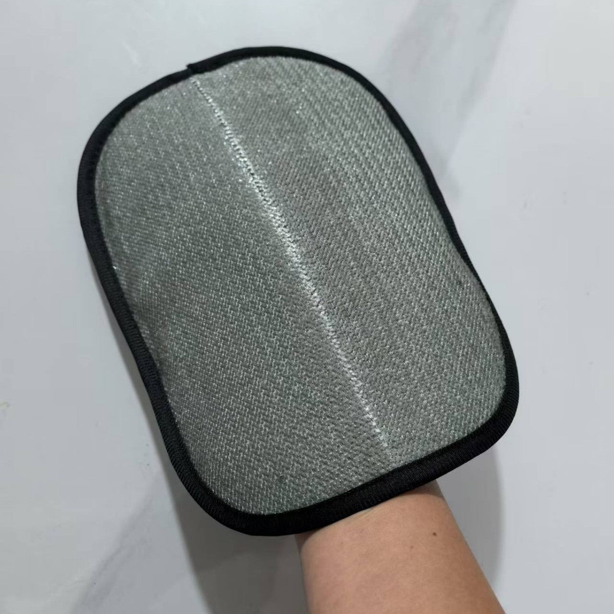 HKM-6276669 Caramel Two-Way Bristle Pet Hair Removal Gloves, Polyester Cleaning Tool 17*21 and 18*24