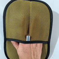 HKM-6276669 Caramel Two-Way Bristle Pet Hair Removal Gloves, Polyester Cleaning Tool 17*21 and 18*24