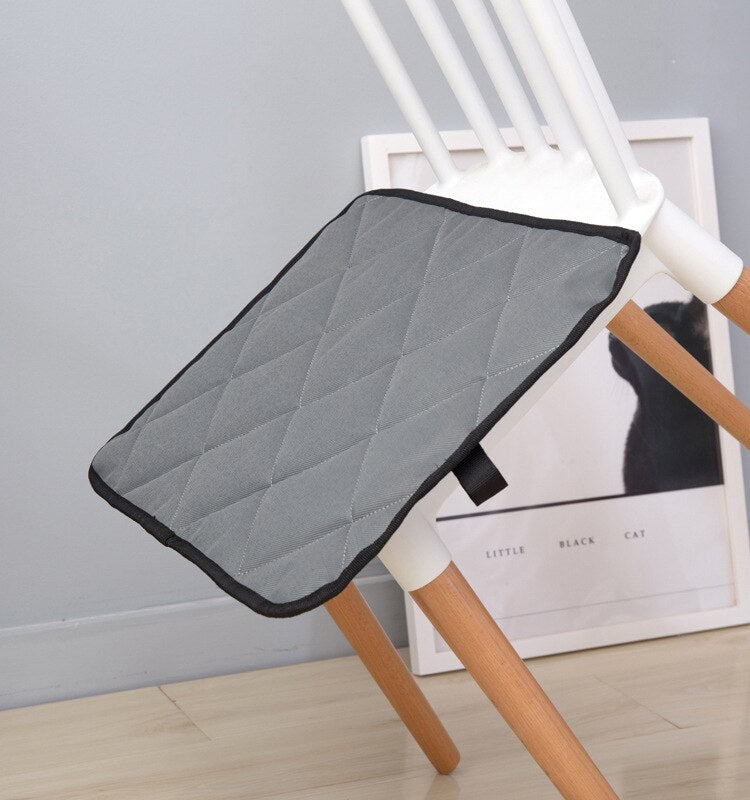 HKM-6277053 Warm Plush Dog Car Mat - Machine Washable Crystal Velvet & Short Plush, Large Size Available in Sapphire Blue & Fashion Gray