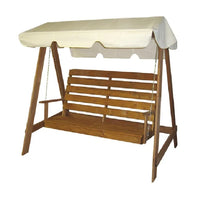 HKM-627859 Adjustable Eco-Friendly Wooden Patio Swing with Ropes