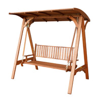 HKM-627859 Adjustable Eco-Friendly Wooden Patio Swing with Ropes