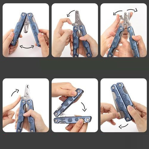 HKM-6278973 Multifunctional Pet Nail Clipper with Stainless Steel Comb