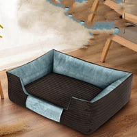 HKM-6279229 Removable Medium Dog Mattress with Super Soft Plush and Corduroy Fabric