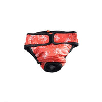 HKM-6279357 Large Female Dog Menstrual Pants - Cotton, Festive Colors, Adjustable Sizing (XS to XXL)