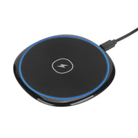 HKM-628179 15W Fast Wireless Charger for Apple and Huawei Phones - Smooth Black Surface