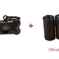 HKM-6283197 Compact Refillable Bone-Shaped Pet Waste Bag Dispenser with Cleaning Bags