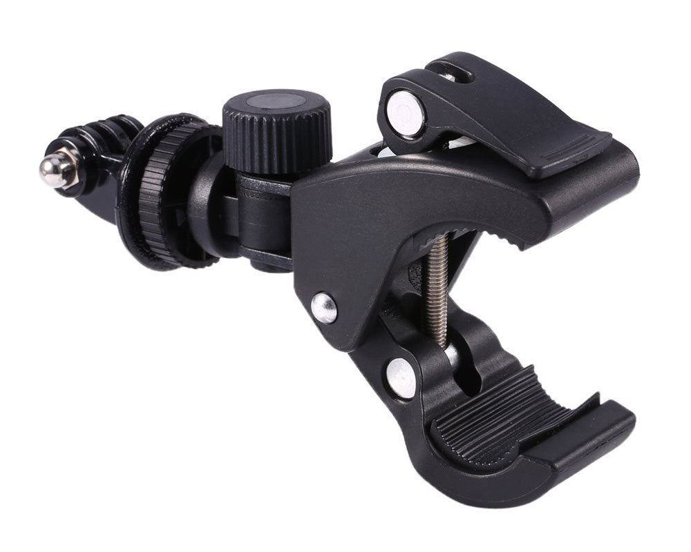 HKM-628371 Adjustable Bicycle Clip Stand for SLR Cameras and Digital Devices, 17-35MM Rod Compatibility, Angle Versatile Shooting, Max Load 2.5KG