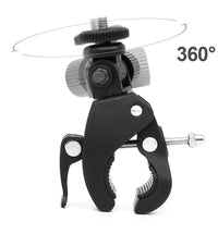 HKM-628371 Adjustable Bicycle Clip Stand for SLR Cameras and Digital Devices, 17-35MM Rod Compatibility, Angle Versatile Shooting, Max Load 2.5KG