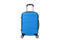 HKM-628371 Compact Hard Case Travel Luggage Set with Small Cosmetic Handbag - ABS Material Suitcase, Model XHP121