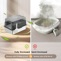 HKM-628435 Eco-Friendly 20L Stainless Steel Cat Litter Box – Easy to Clean and Foldable Design