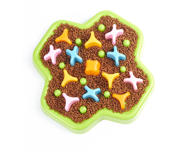 HKM-6284733 Interactive Slow Feeder Bowl for Dogs - Promotes Healthy Eating and Intelligence Training