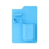 HKM-628563 Toothbrush and Razor Holder Set with Fog Resistant Silicone Shower Mirror