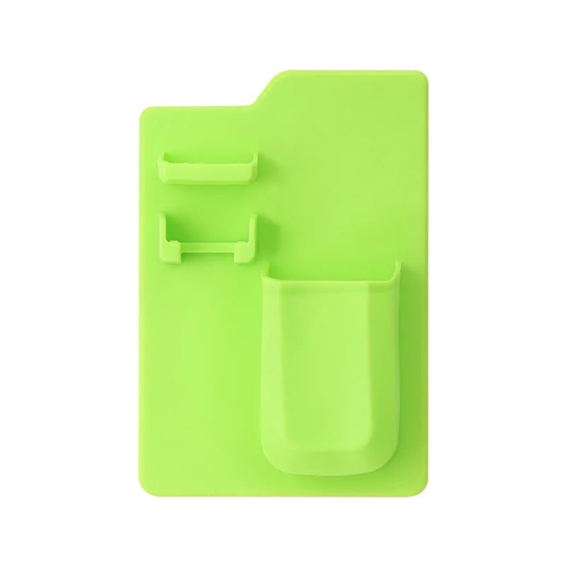 HKM-628563 Toothbrush and Razor Holder Set with Fog Resistant Silicone Shower Mirror