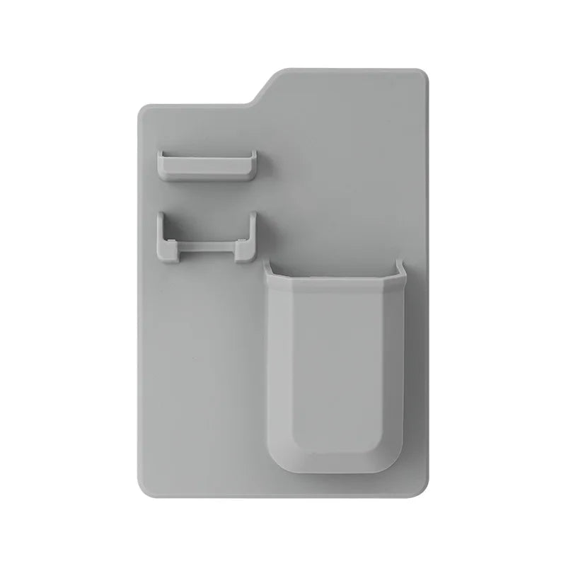 HKM-628563 Toothbrush and Razor Holder Set with Fog Resistant Silicone Shower Mirror