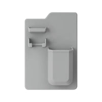 HKM-628563 Toothbrush and Razor Holder Set with Fog Resistant Silicone Shower Mirror