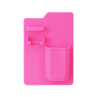 HKM-628563 Toothbrush and Razor Holder Set with Fog Resistant Silicone Shower Mirror