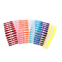 HKM-628627 24 Trapezoidal Long False Ballet Nails for Acrylic, Gel, or Fiberglass Designs