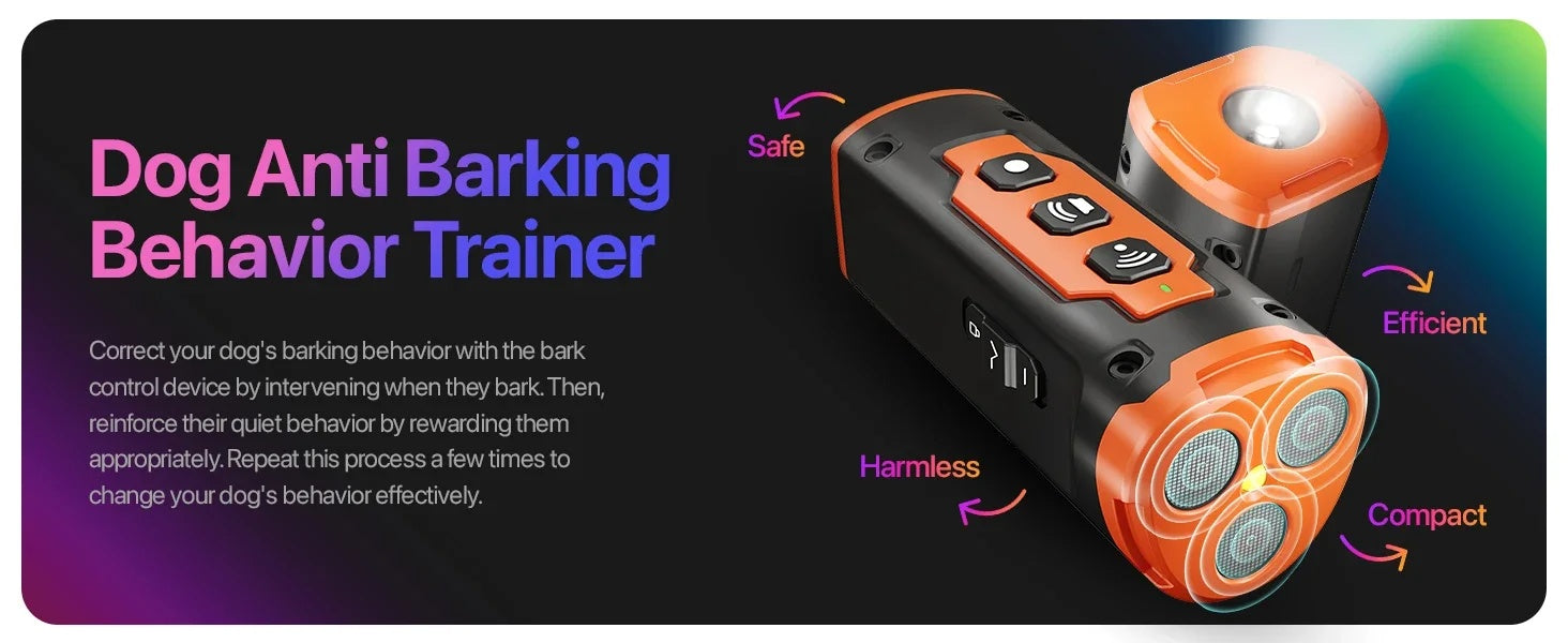 HKM-6286397 Ultrasonic Dog Training Device with Rapid Charge and Behavior Modification Technology