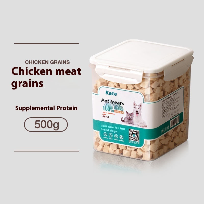 HKM-6286781 Freeze-Dried Chicken Nuggets for Cats - 500g Bag or Can