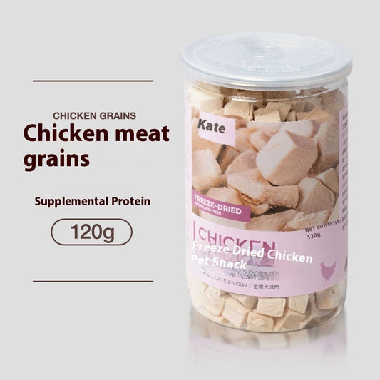 HKM-6286781 Freeze-Dried Chicken Nuggets for Cats - 500g Bag or Can
