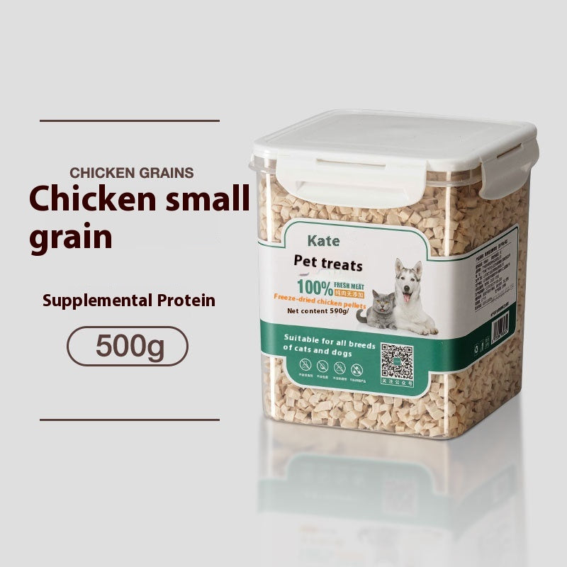 HKM-6286781 Freeze-Dried Chicken Nuggets for Cats - 500g Bag or Can