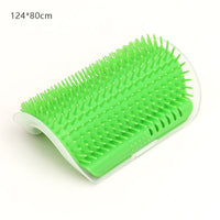 HKM-6286909 Cat Scratcher Massage Brush with Base and Double-Sided Adhesive – Multiple Color Options Available