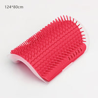 HKM-6286909 Cat Scratcher Massage Brush with Base and Double-Sided Adhesive – Multiple Color Options Available