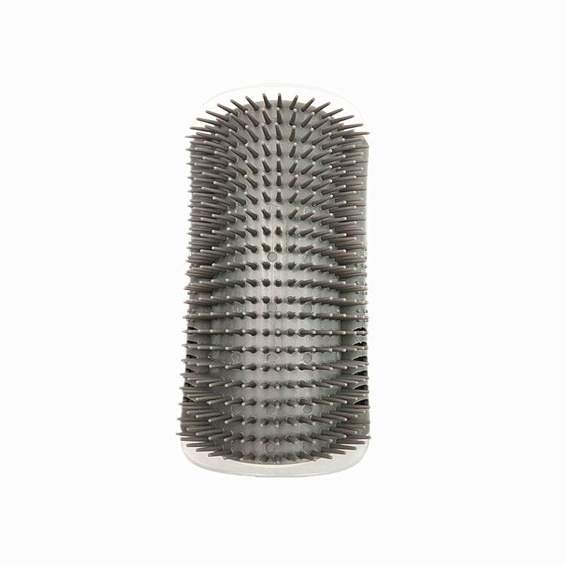 HKM-6286909 Cat Scratcher Massage Brush with Base and Double-Sided Adhesive – Multiple Color Options Available