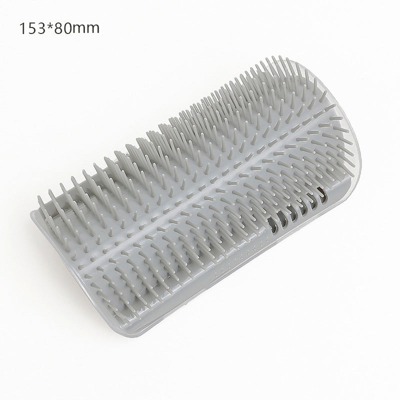 HKM-6286909 Cat Scratcher Massage Brush with Base and Double-Sided Adhesive – Multiple Color Options Available