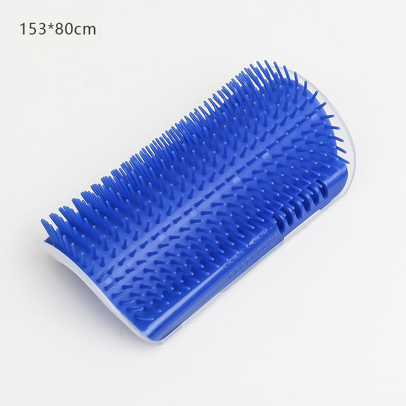 HKM-6286909 Cat Scratcher Massage Brush with Base and Double-Sided Adhesive – Multiple Color Options Available