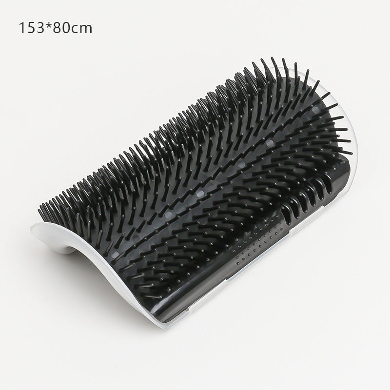 HKM-6286909 Cat Scratcher Massage Brush with Base and Double-Sided Adhesive – Multiple Color Options Available