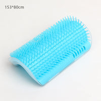 HKM-6286909 Cat Scratcher Massage Brush with Base and Double-Sided Adhesive – Multiple Color Options Available