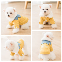 HKM-6287293 Cozy Denim Cotton Padded Jacket with Cashmere Lining for Autumn & Winter