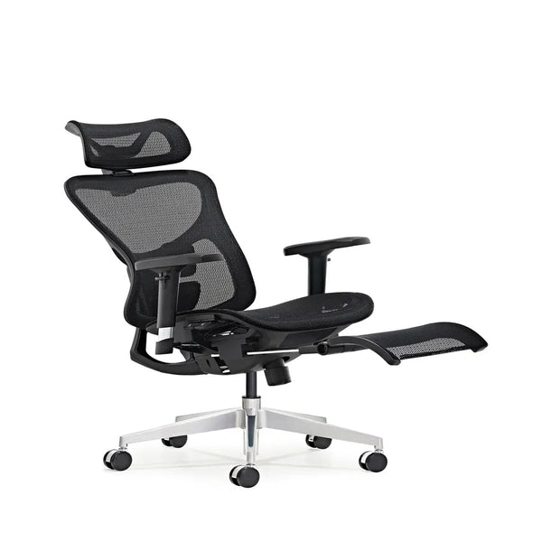 HKM-628755 Ergonomic Swivel Office Chair with Adjustable Footrest for Comfort and Support