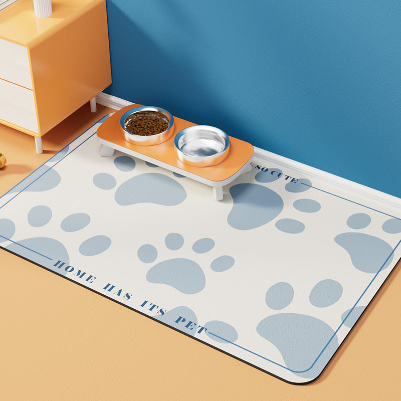 HKM-6288573 Pet Diatom Ooze Spill-proof Waterproof Quick-drying Feeding Mats for Dogs and Cats