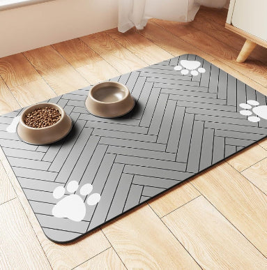 HKM-6288573 Pet Diatom Ooze Spill-proof Waterproof Quick-drying Feeding Mats for Dogs and Cats