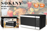 HKM-628883 High Power 25L Stainless Steel Household Microwave Oven with 1320W Heating Elements