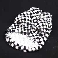 HKM-6289085 Checkerboard Plaid Plush Dog Coat ¨C Black & White, Fashion Casual, Various Sizes Available