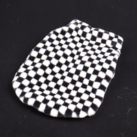 HKM-6289085 Checkerboard Plaid Plush Dog Coat ¨C Black & White, Fashion Casual, Various Sizes Available