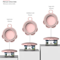 HKM-6289981 Silicone Cat Paw Can Lid and Bottle Opener Set - Pink and Gray Options
