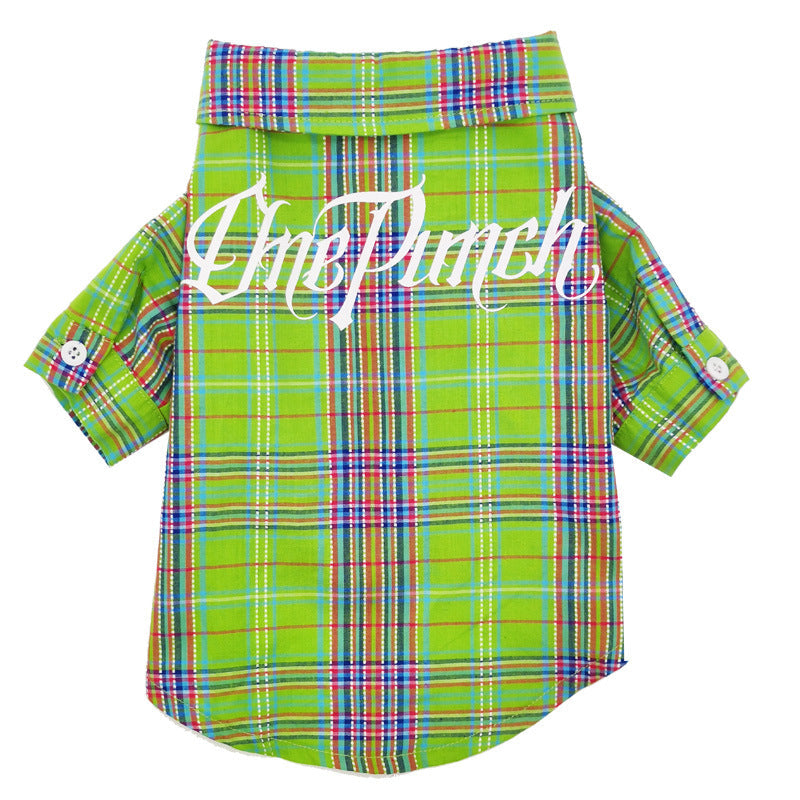 HKM-6290877 Fruit Green Casual Shirt for Small and Medium-sized Dogs and Cats