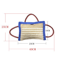 HKM-6291517 Thickened Hemp Three-Ring Training Bite Pillow for Dogs