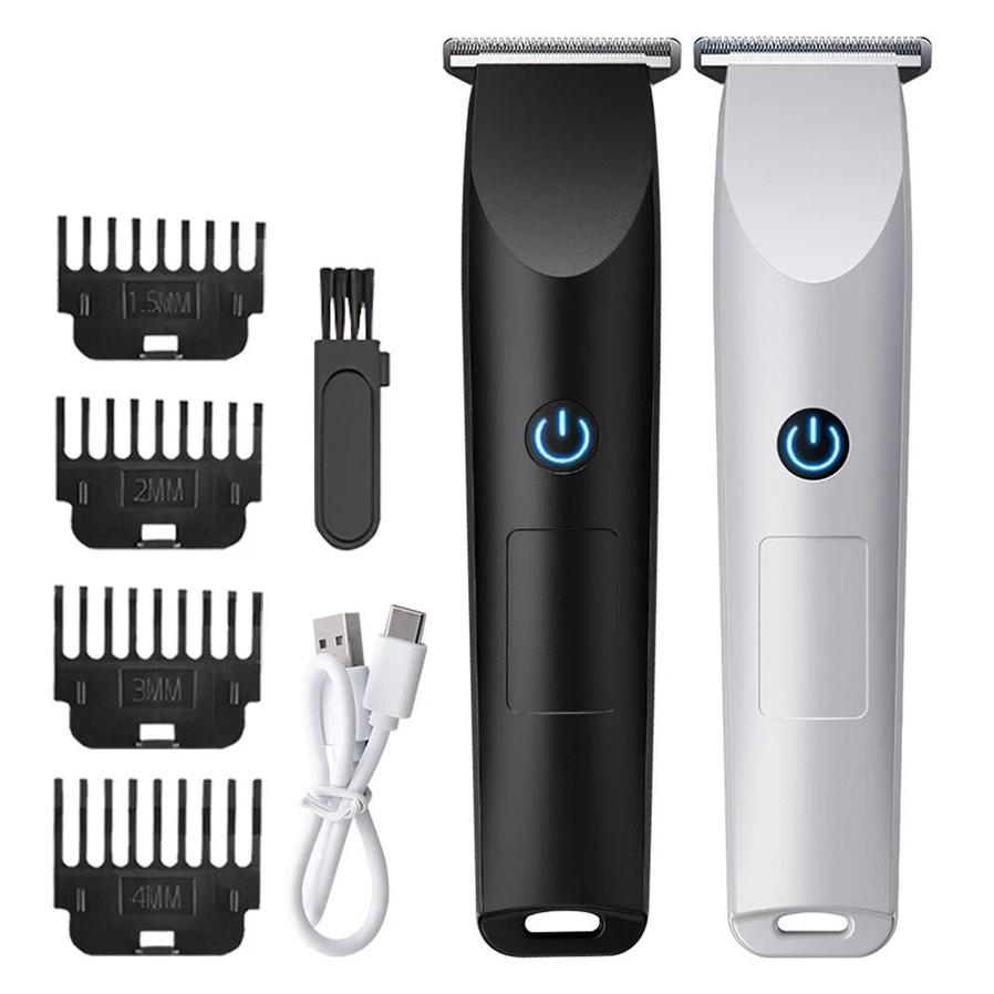 HKM-629203 Rechargeable Men's Electric Beard Trimmer with R-shaped Blade for Safe Shaving