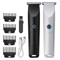 HKM-629203 Rechargeable Men's Electric Beard Trimmer with R-shaped Blade for Safe Shaving