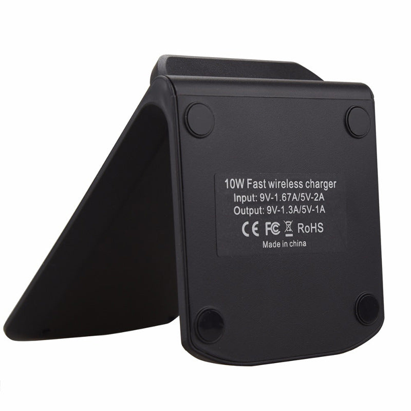 HKM-629203 T100 Three-Coil Wireless Charging Transmitter with Adjustable Bracket for Mobile Phones