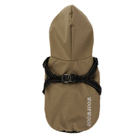 HKM-6293053 Puppy Dog Waterproof Raincoat - All-Inclusive Poncho for Pets in Carmine, Grass Yellow, and Gray Green