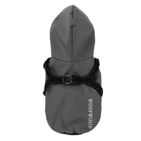 HKM-6293053 Puppy Dog Waterproof Raincoat - All-Inclusive Poncho for Pets in Carmine, Grass Yellow, and Gray Green